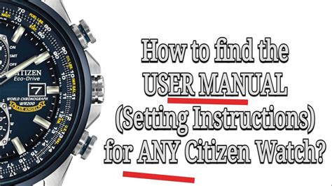 how to check citizen watch